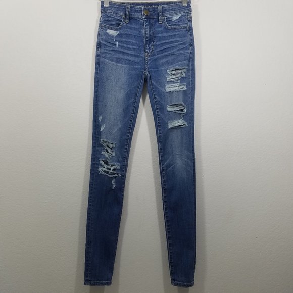 American Eagle Outfitters Denim - AEO Super Stretch High Rise Jegging Size 0 Long